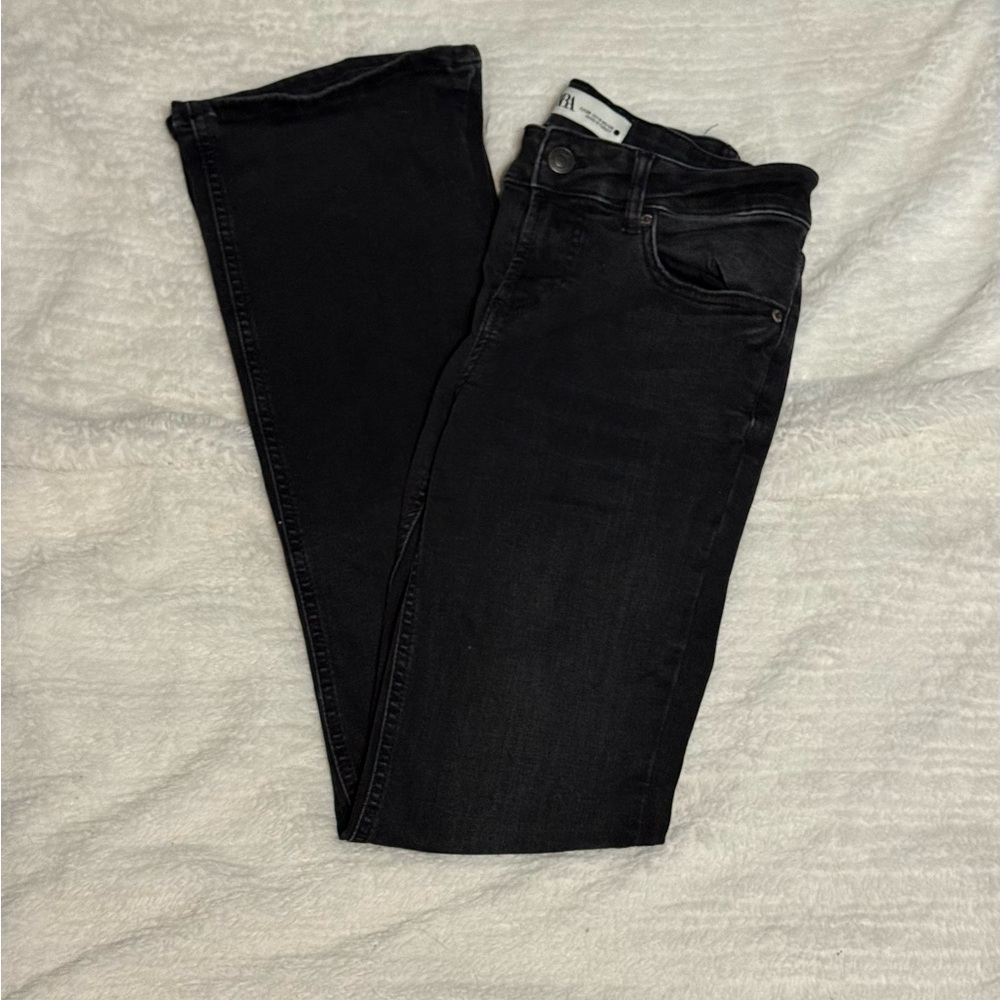Zara Women's Dark Black Bootcut Jeans
